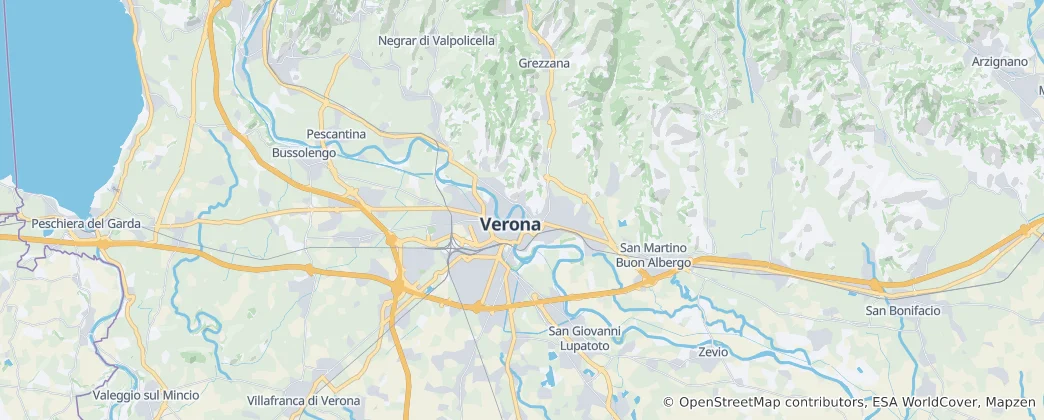 Mapa Werona
