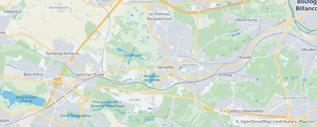 Karte von Versailles
