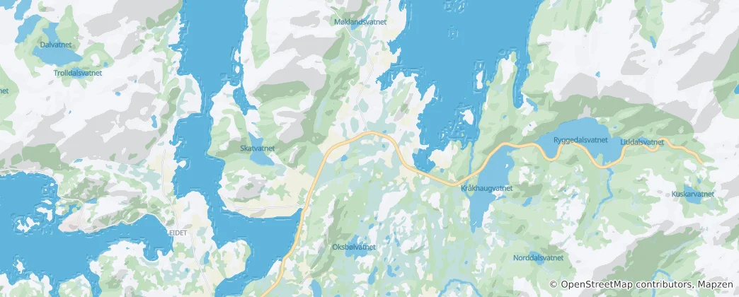Mappa di Vesterålen