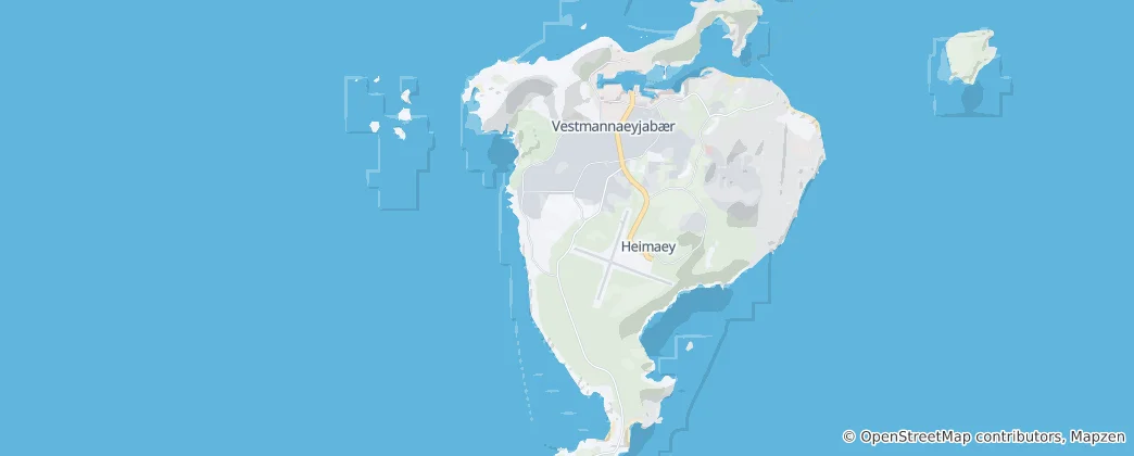 Mapa Vestmannaeyjar