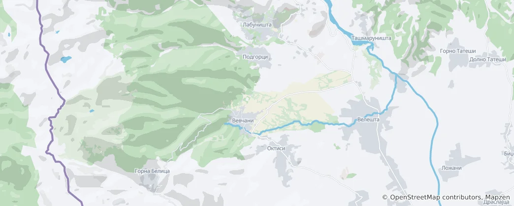 Mapa Vevchani