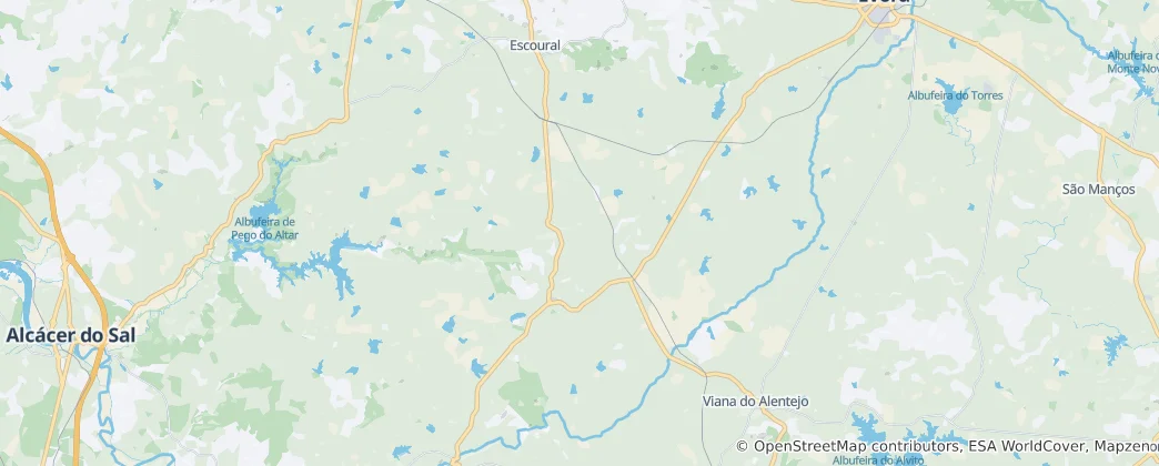 Mapa Viana do Alentejo