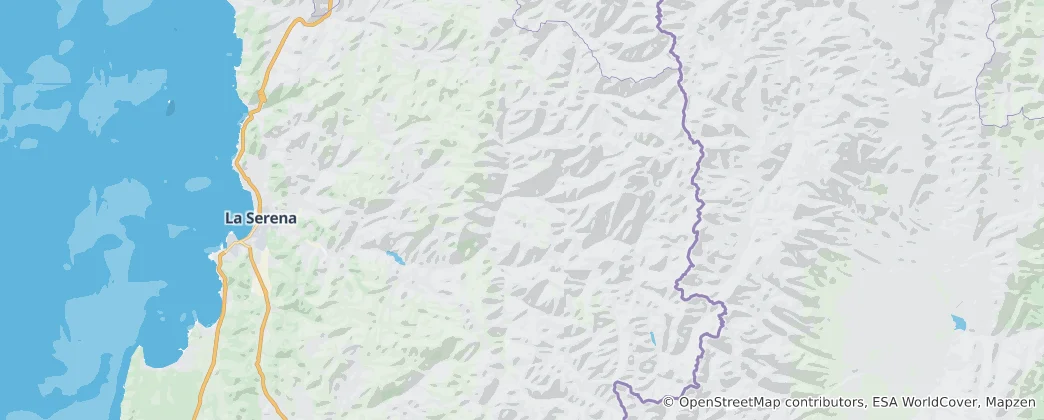 Map of Vicuña