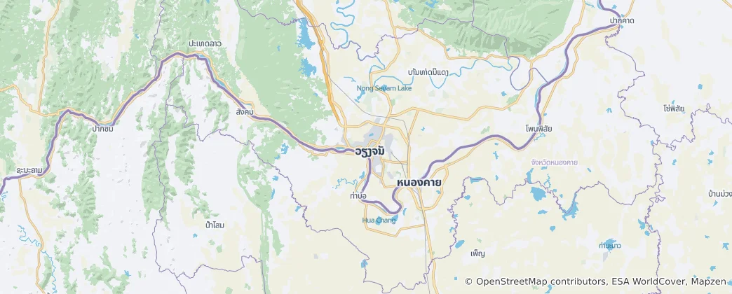 Map of Vientiane Prefecture