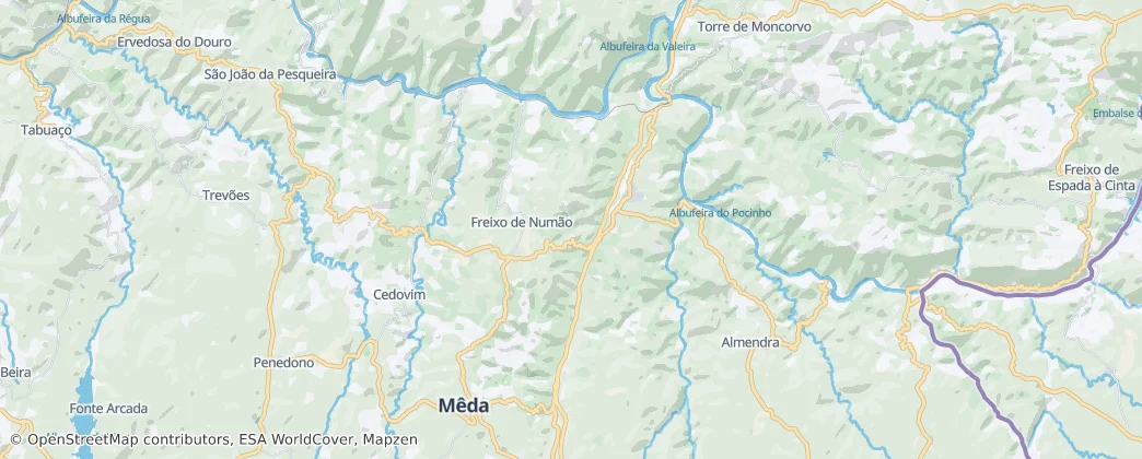 Vila Nova de Foz Côa — Карта