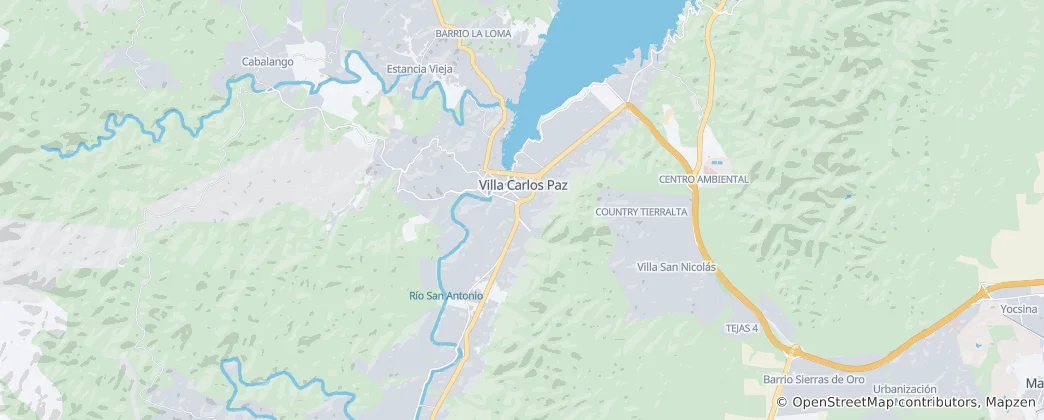 Karte von Villa Carlos Paz
