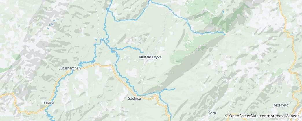 Map of Villa de Leyva