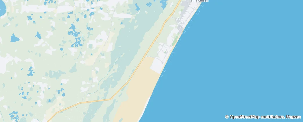 Map of Villa Gesell