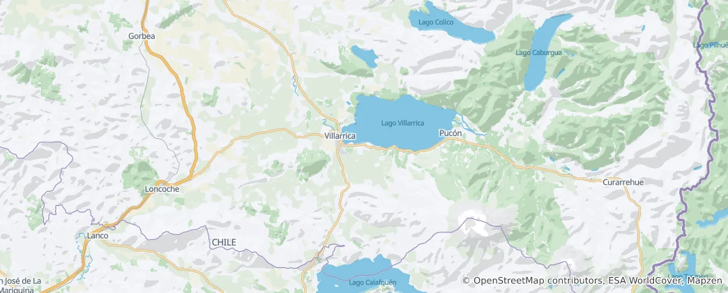 Mapa Villarrica