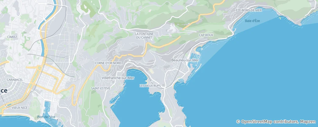 Mapa Villefranche-sur-Mer