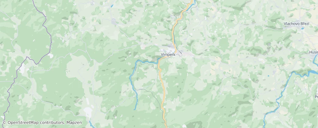 Vimperk — Mapa