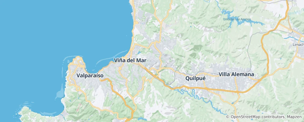 Map of Viña del Mar
