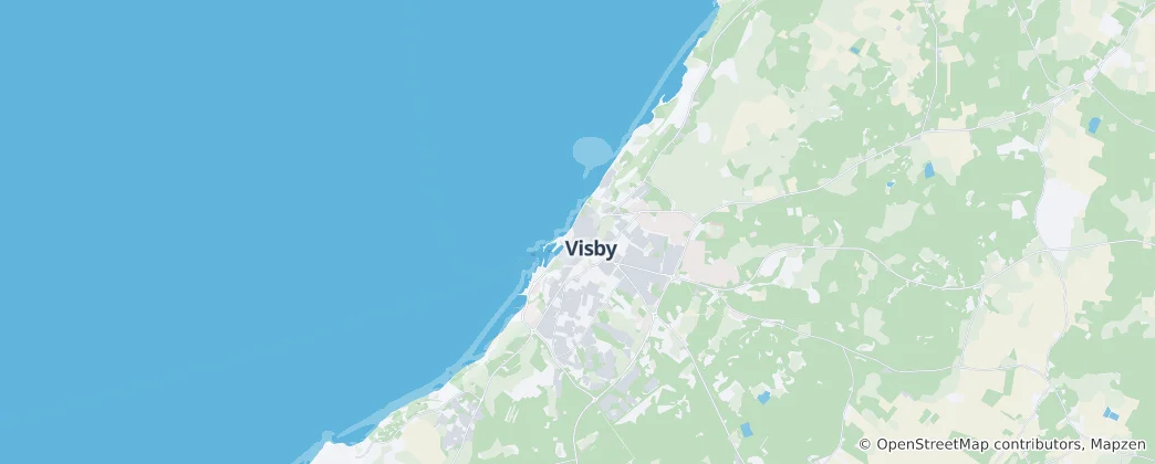 Map of Visby