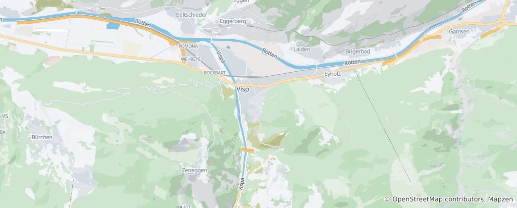 Mappa di Visp