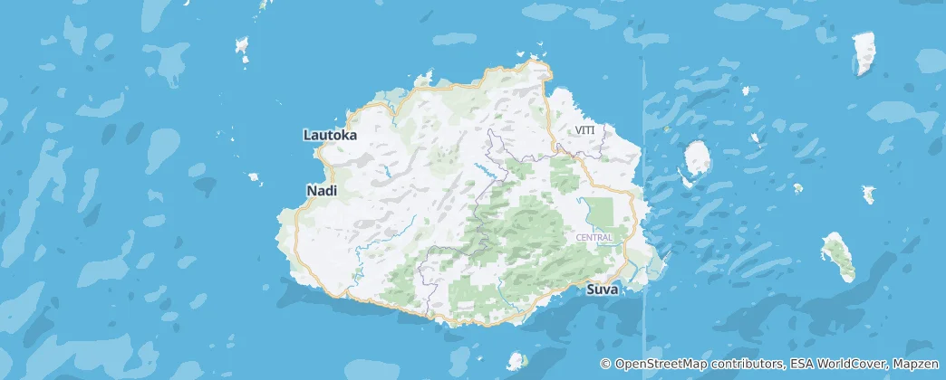 Map of Viti Levu