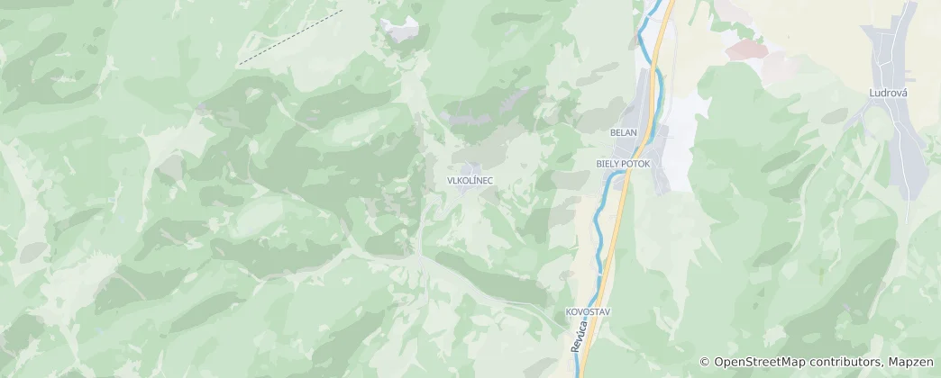 Map of Vlkolínec