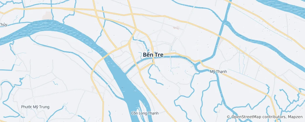 Map of Ben Tre