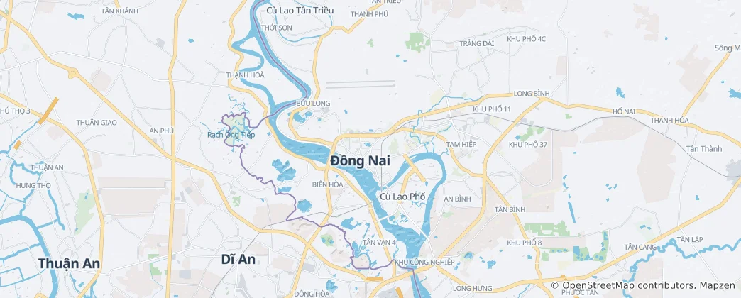 Mapa Biên Hòa