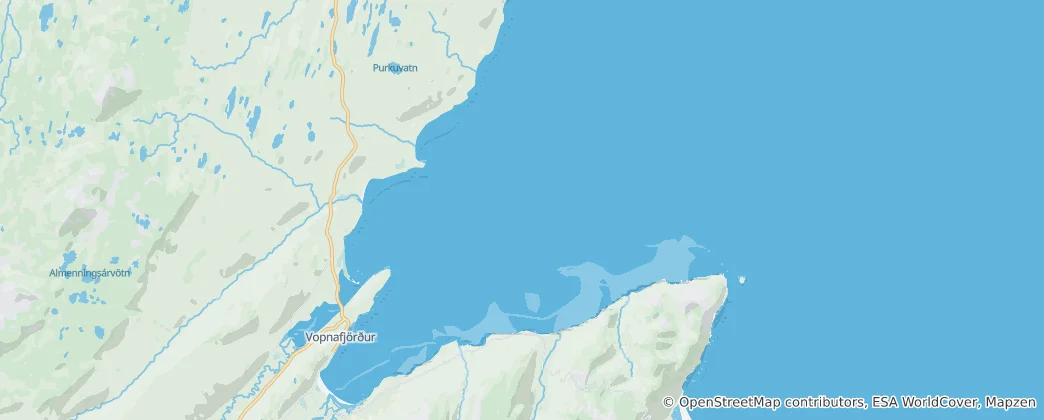 Mapa Vopnafjörður