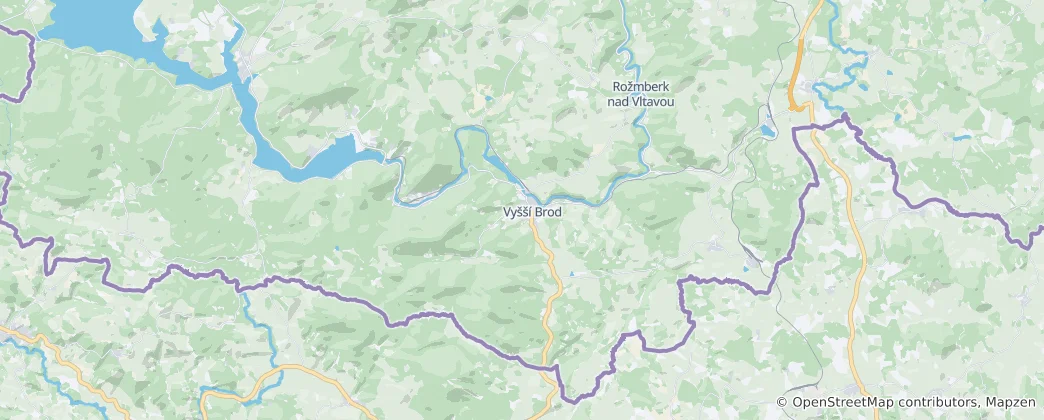 Map of Vyšší Brod