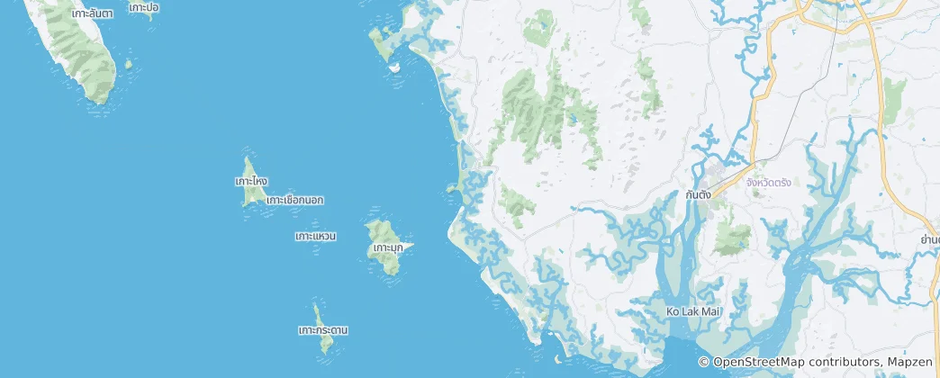 Mappa di Hat Chao Mai National Park