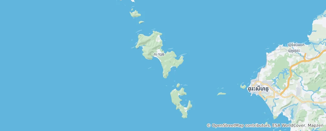 Mappa di Koh Rong Maritime National Park