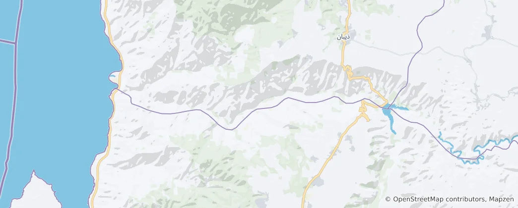 Map of Wadi Mujib