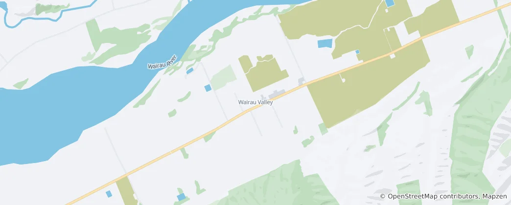 Mapa Wairau Valley