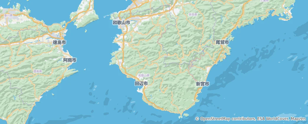 Map of Wakayama Prefecture