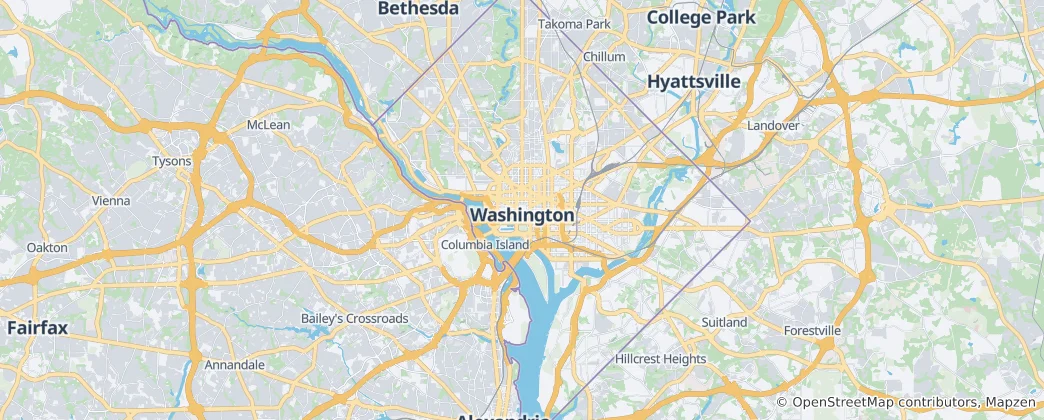 Map of Washington, D.C.