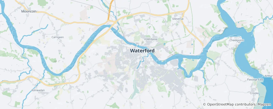 Map of Waterford