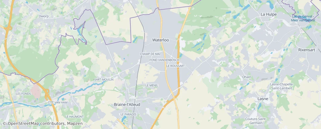 Waterloo — Map
