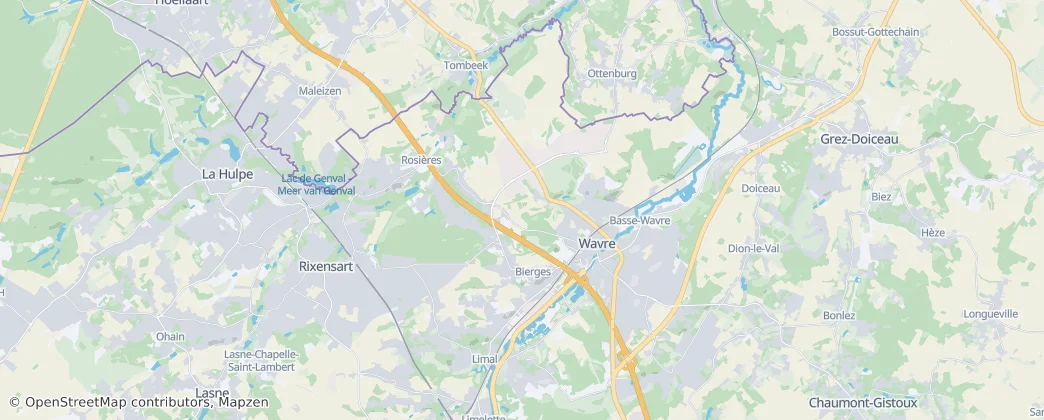 Wavre — Térkép