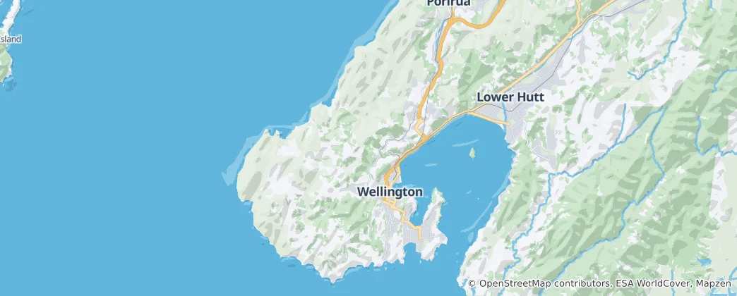 Map of Wellington City