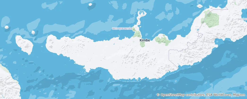 Map of West New Britain