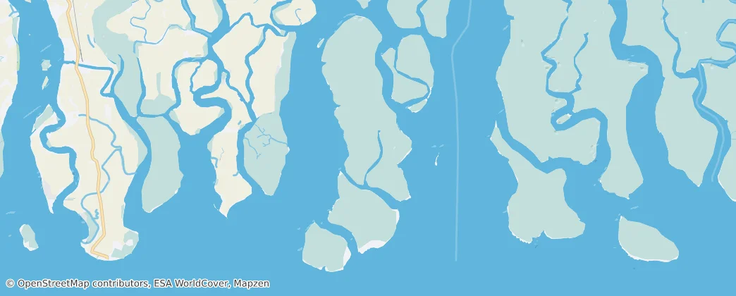 West Sunderban WLS — Térkép