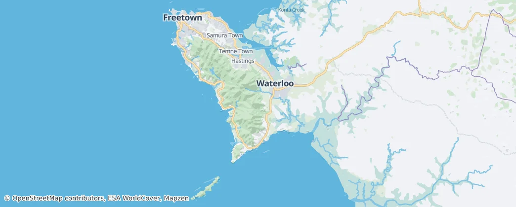 Western Area — Map