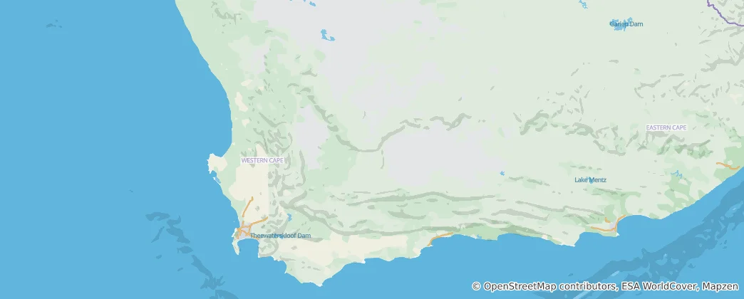 Map of Western Cape