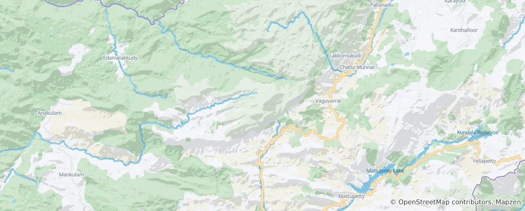 Map of Western Ghats