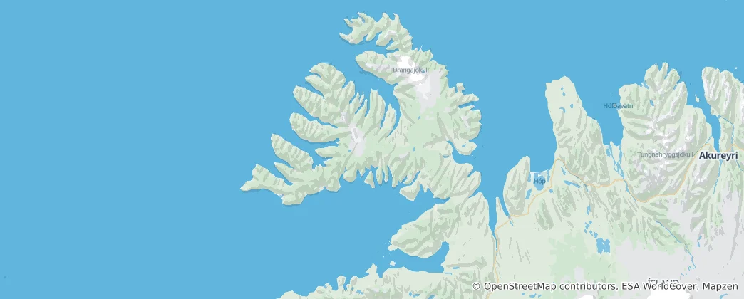 Mapa Vestfirðir