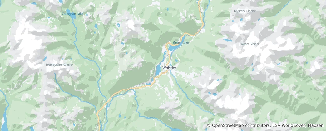 Map of Whistler
