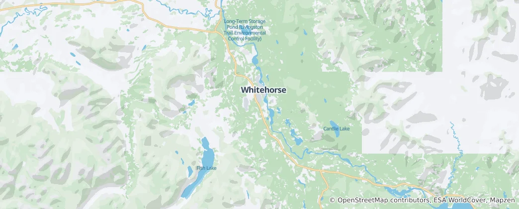 Mapa de Whitehorse