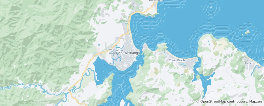 Karte von Whitianga