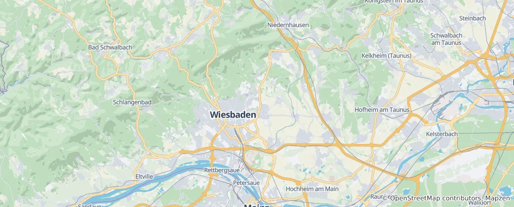Map of Wiesbaden