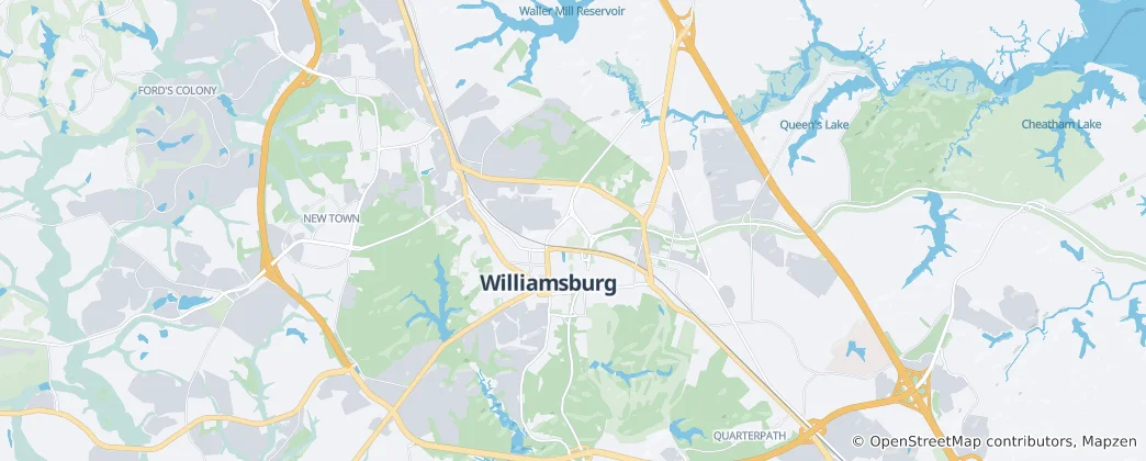 Mapa Williamsburg