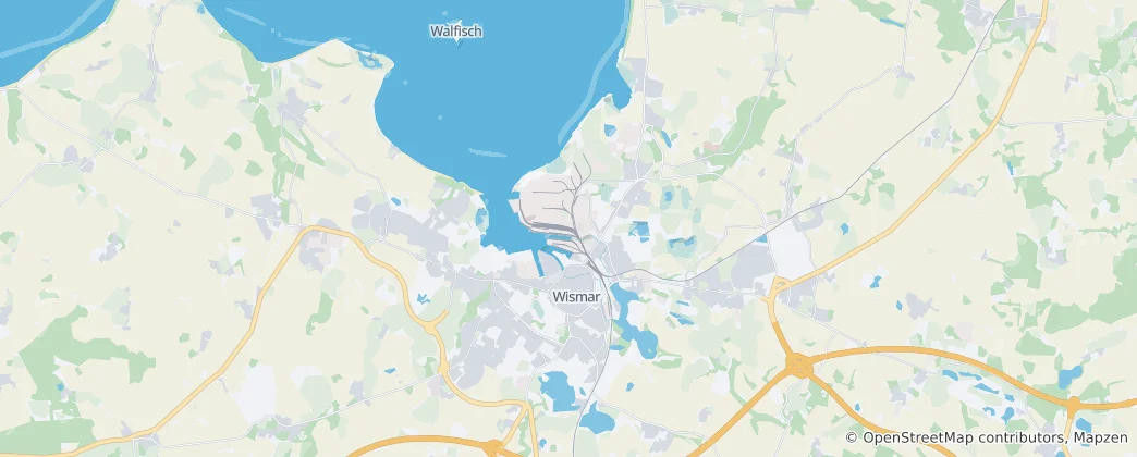 Mapa de Wismar