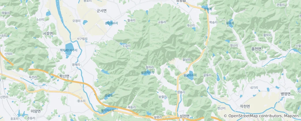 Mapa Wolchulsan National Park