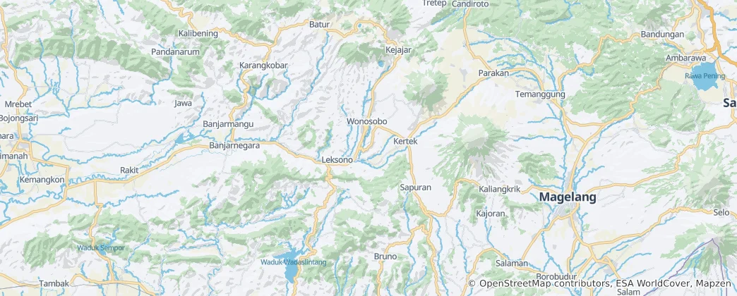 Map of Wonosobo