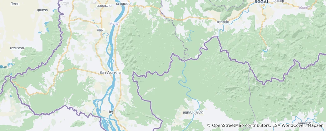 Mappa di Xe Pian National Protected Area