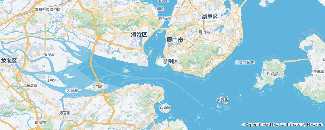 Map of Xiamen